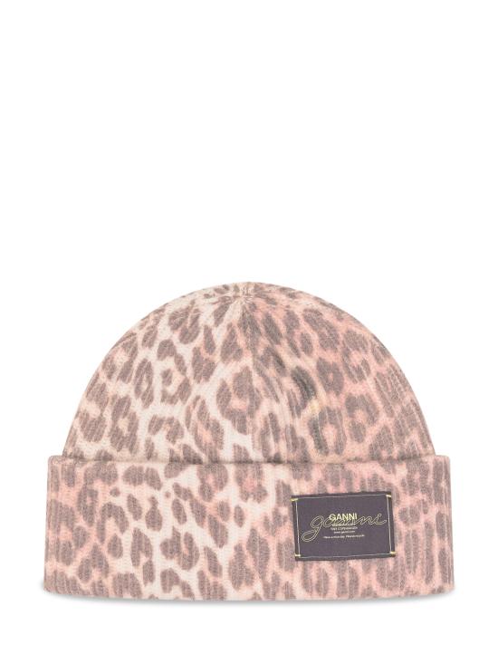 Ganni Leopard Beanie - Leopard