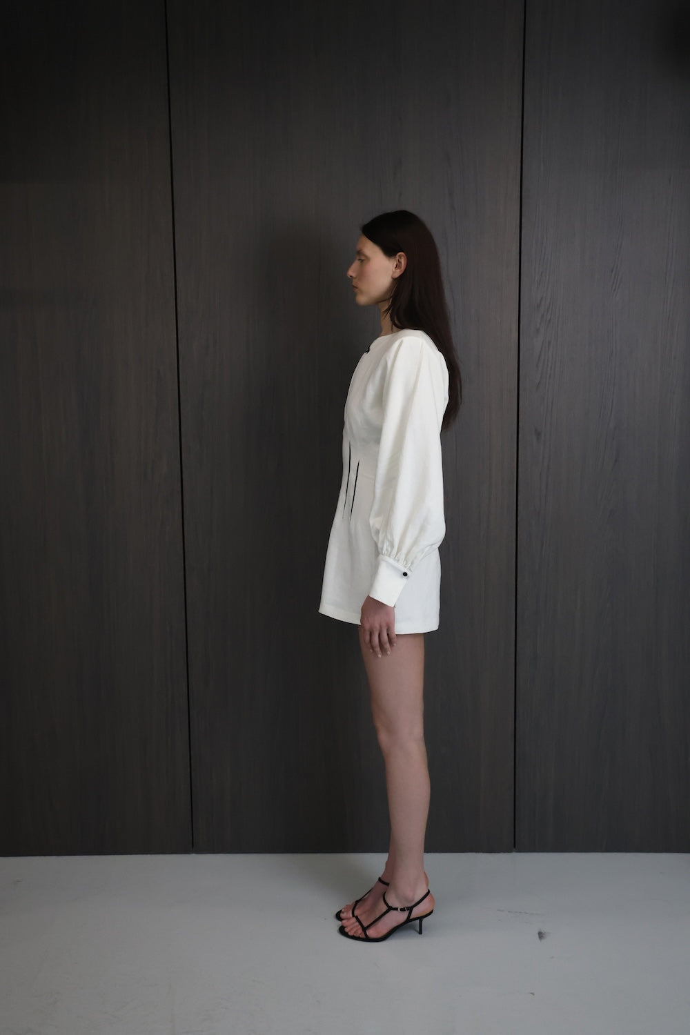 MAET Leret Linen Mini Dress - Ivory