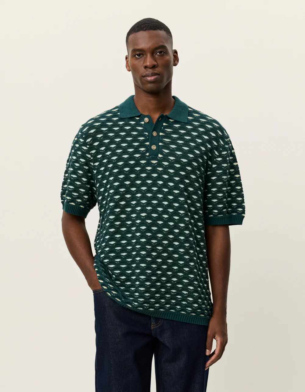 LES DEUX Esmay Shell Knitted Polo