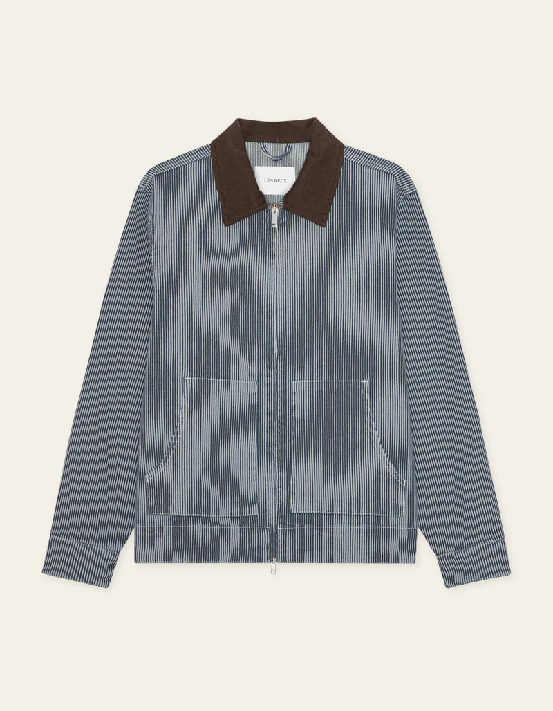 LES DEUX Robert Striped Jacket