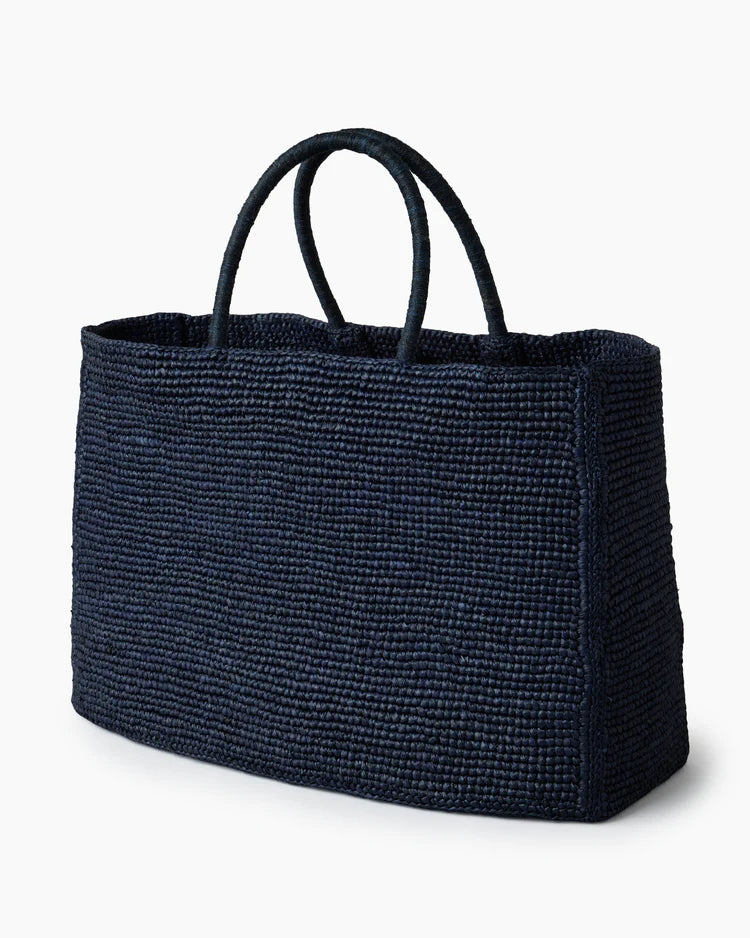 LIE STUDIO Charlotte Raffia Bag Large