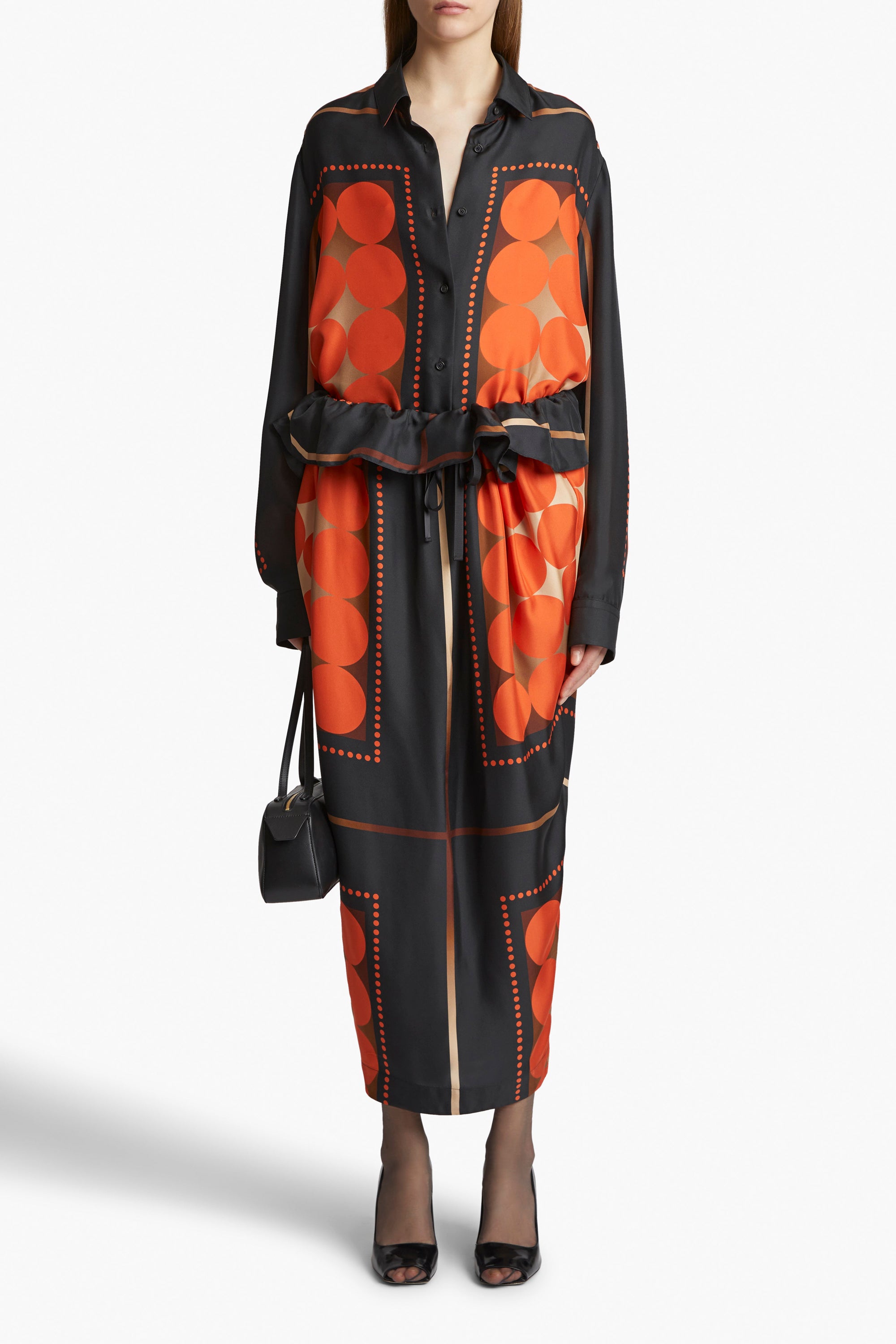 Khaite Lilila Skirt - Orange Multi