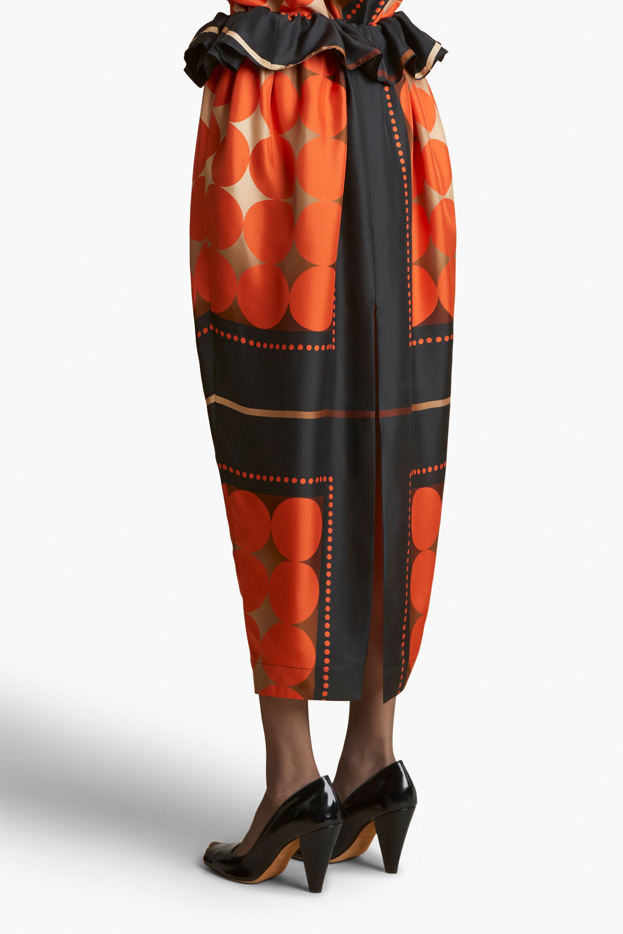 Khaite Lilila Skirt - Orange Multi