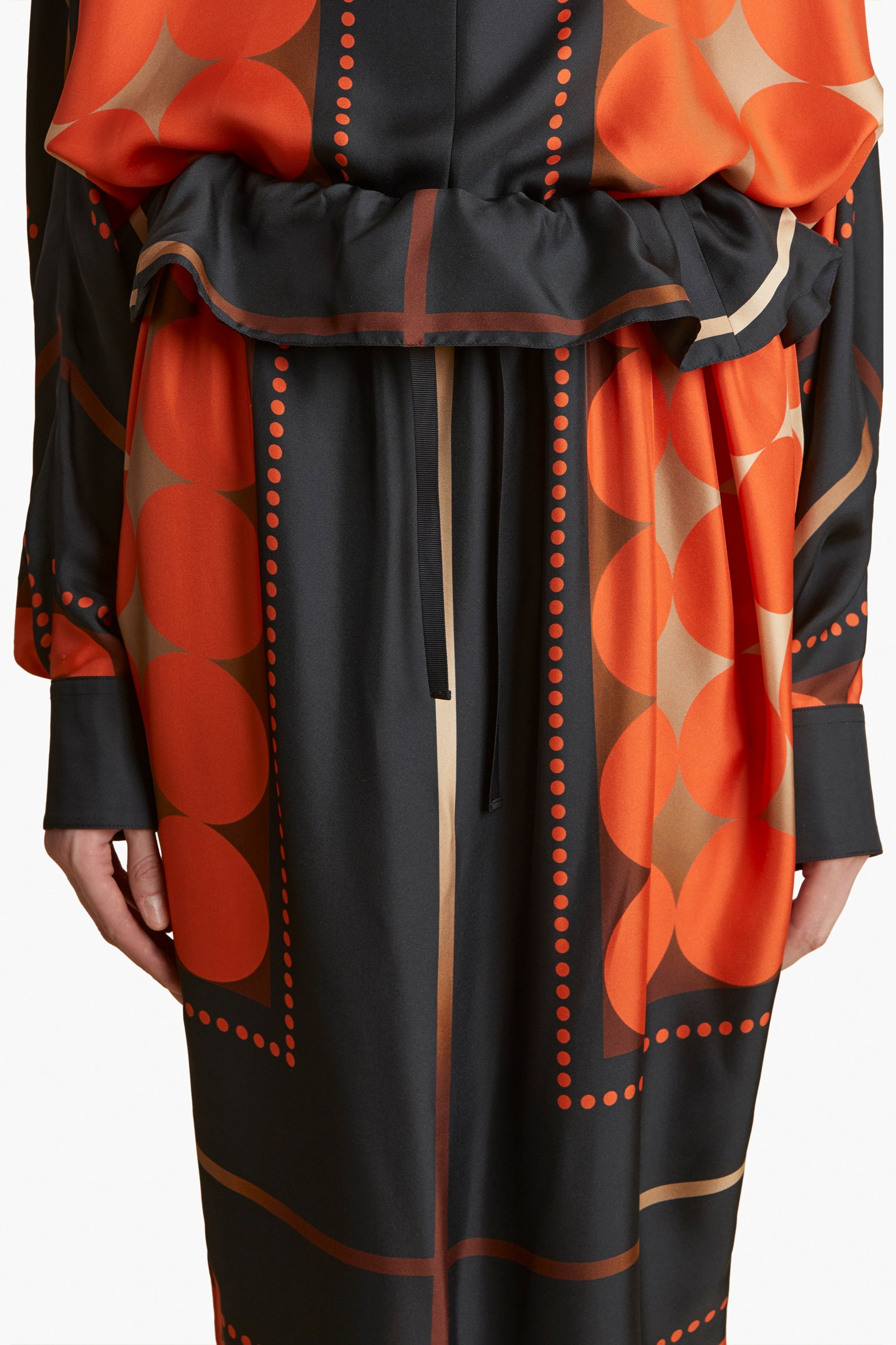 Khaite Lilila Skirt - Orange Multi