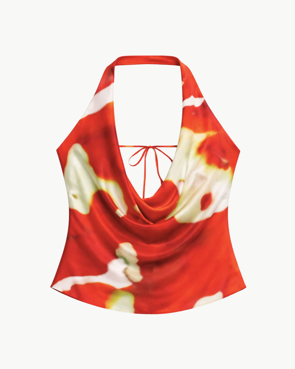 Staud Liora Silk Top - Red Zone