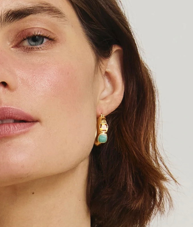 Lizzie Fortunato Piet Hoop Earrings