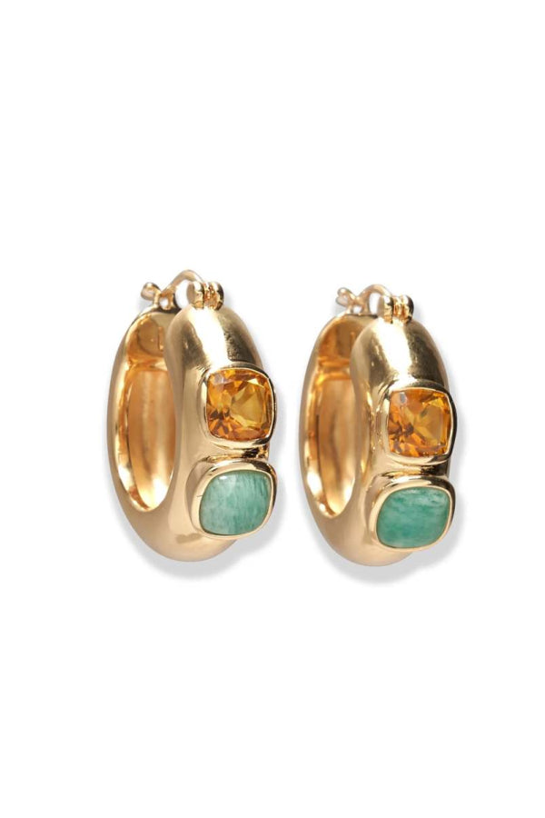 Lizzie Fortunato Piet Hoop Earrings