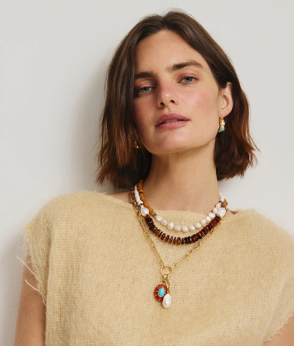 Lizzie Fortunato Piet Hoop Earrings