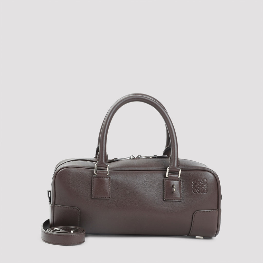LOEWE Amazona 23 Cropped Shoulder Bag - Dark Brownie
