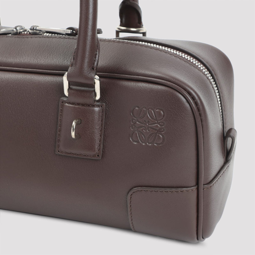 LOEWE Amazona 23 Cropped Shoulder Bag - Dark Brownie