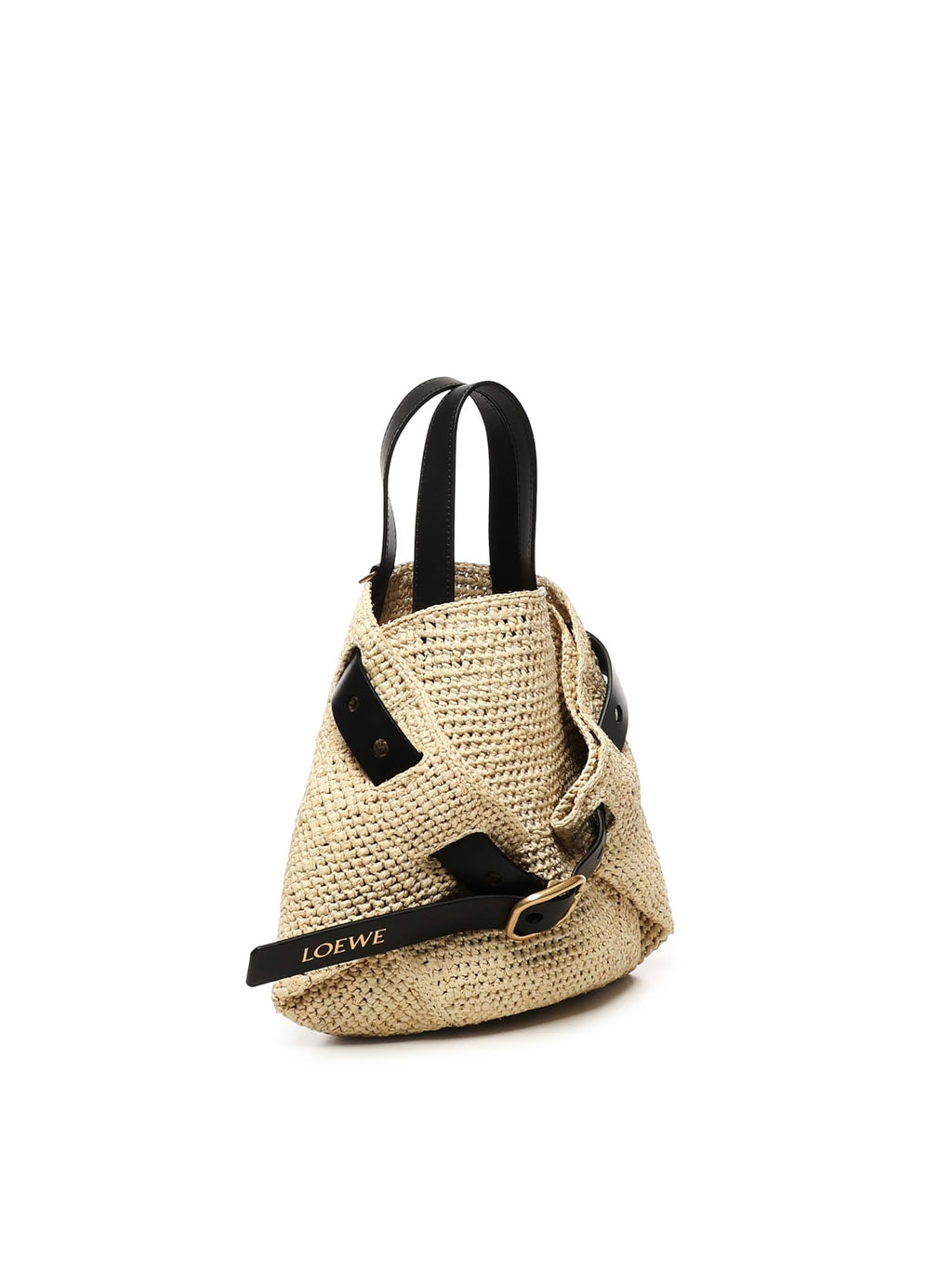 LOEWE Mini Punch Hole Shopper Bag - Beige