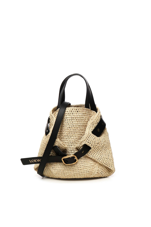 LOEWE Mini Punch Hole Shopper Bag - Beige