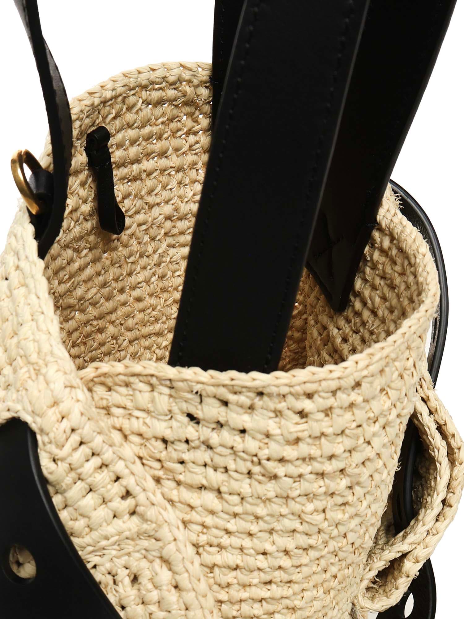 LOEWE Mini Punch Hole Shopper Bag - Beige