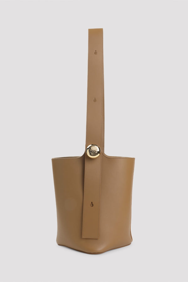 LOEWE Pebble Bucket Medium Shoulder Bag - Oak