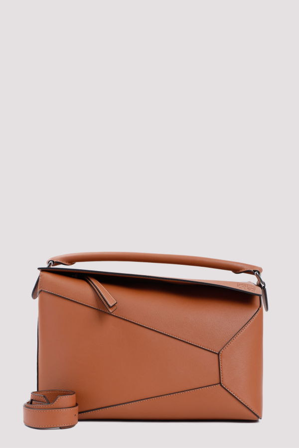 LOEWE Puzzle Edge New Large Shoulder Bag - Brown
