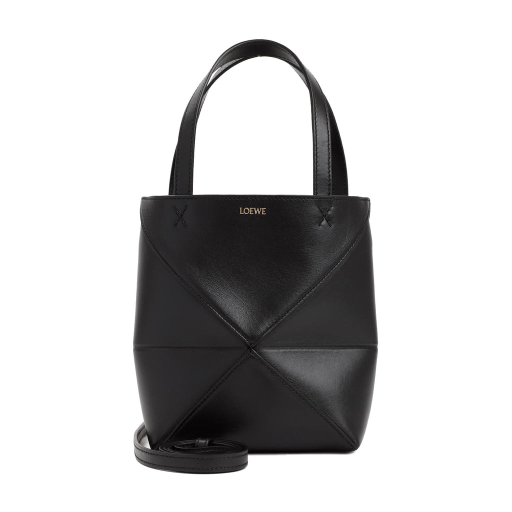 LOEWE Puzzle Fold Tote Mini Tote - Black
