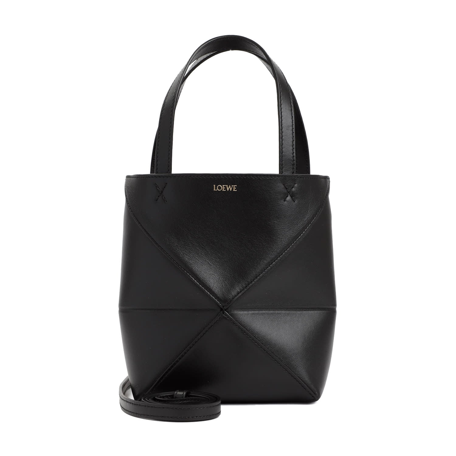 LOEWE Puzzle Fold Tote Mini Tote - Black