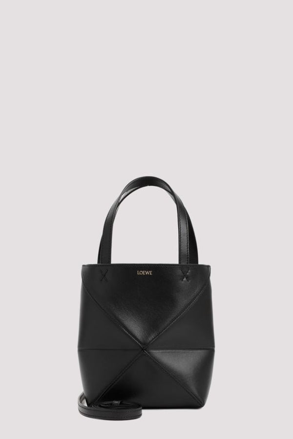 LOEWE Puzzle Fold Tote Mini Tote - Black