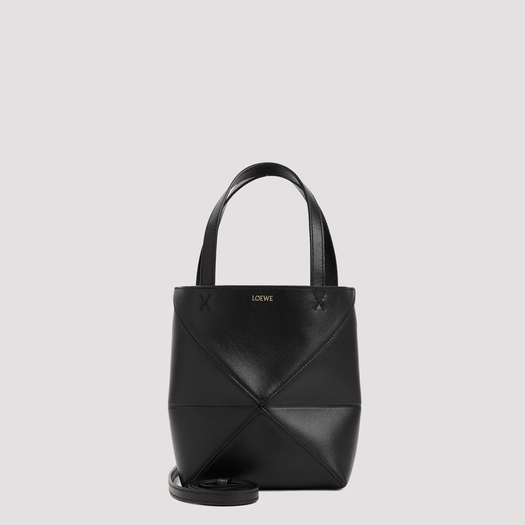 LOEWE Puzzle Fold Tote Mini Tote - Black
