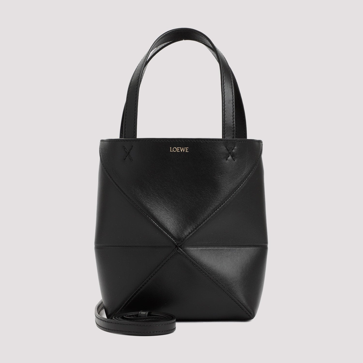 LOEWE Puzzle Fold Tote Mini Tote - Black