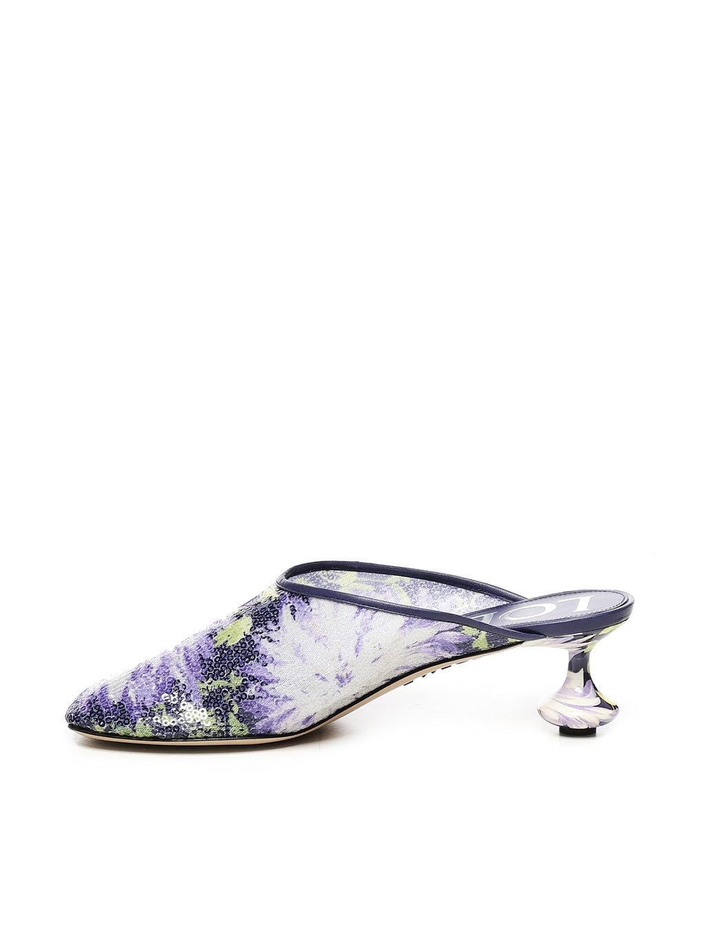 LOEWE Sequined Toy Sabot Sandal - Lilac