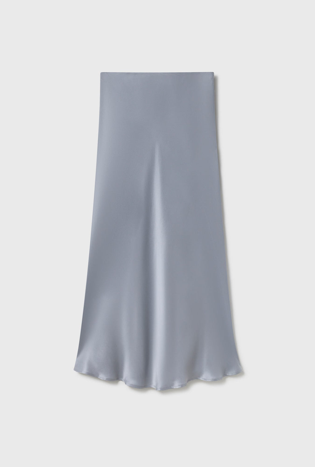 Silk Laundry Long Bias Cut Skirt - Storm