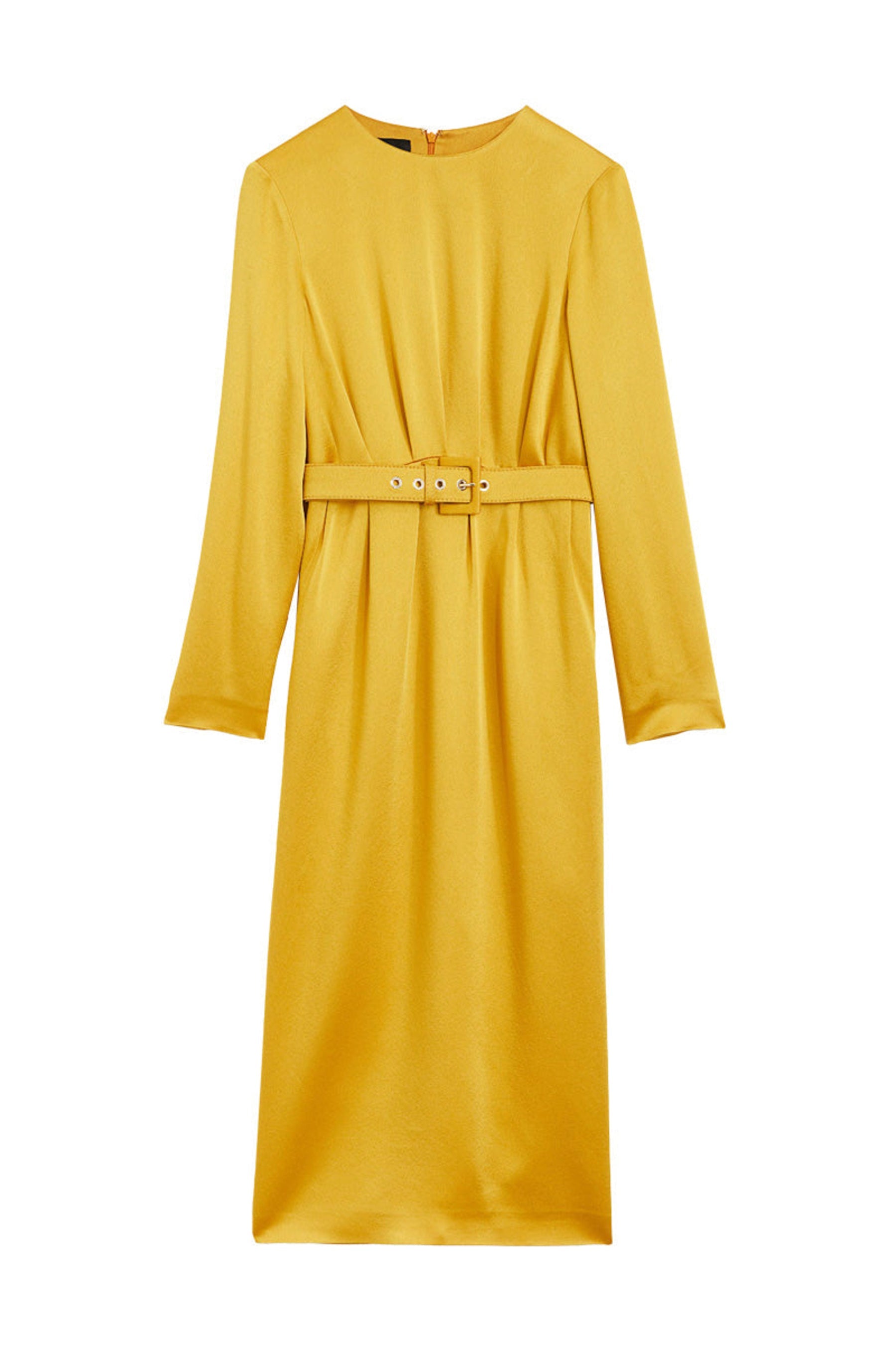 Rochas Long Sleeves Midi Dress - Dark Beige