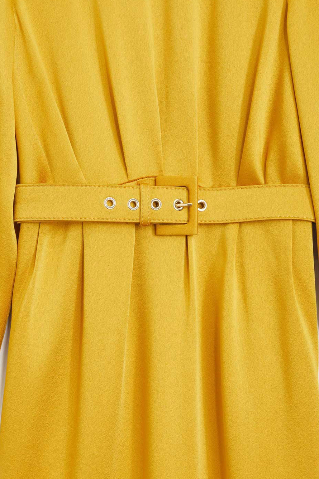 Rochas Long Sleeves Midi Dress - Dark Beige