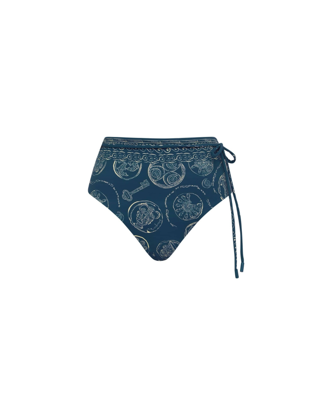 ALÉMAIS Lucky High Waist Brief - Blue