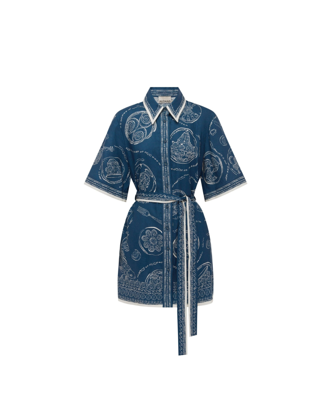 ALÉMAIS Lucky Mini Dress - Blue