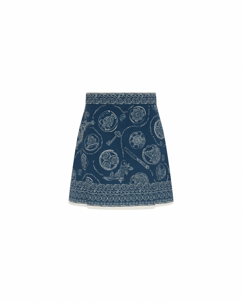 ALÉMAIS Lucky Mini Skirt - Blue
