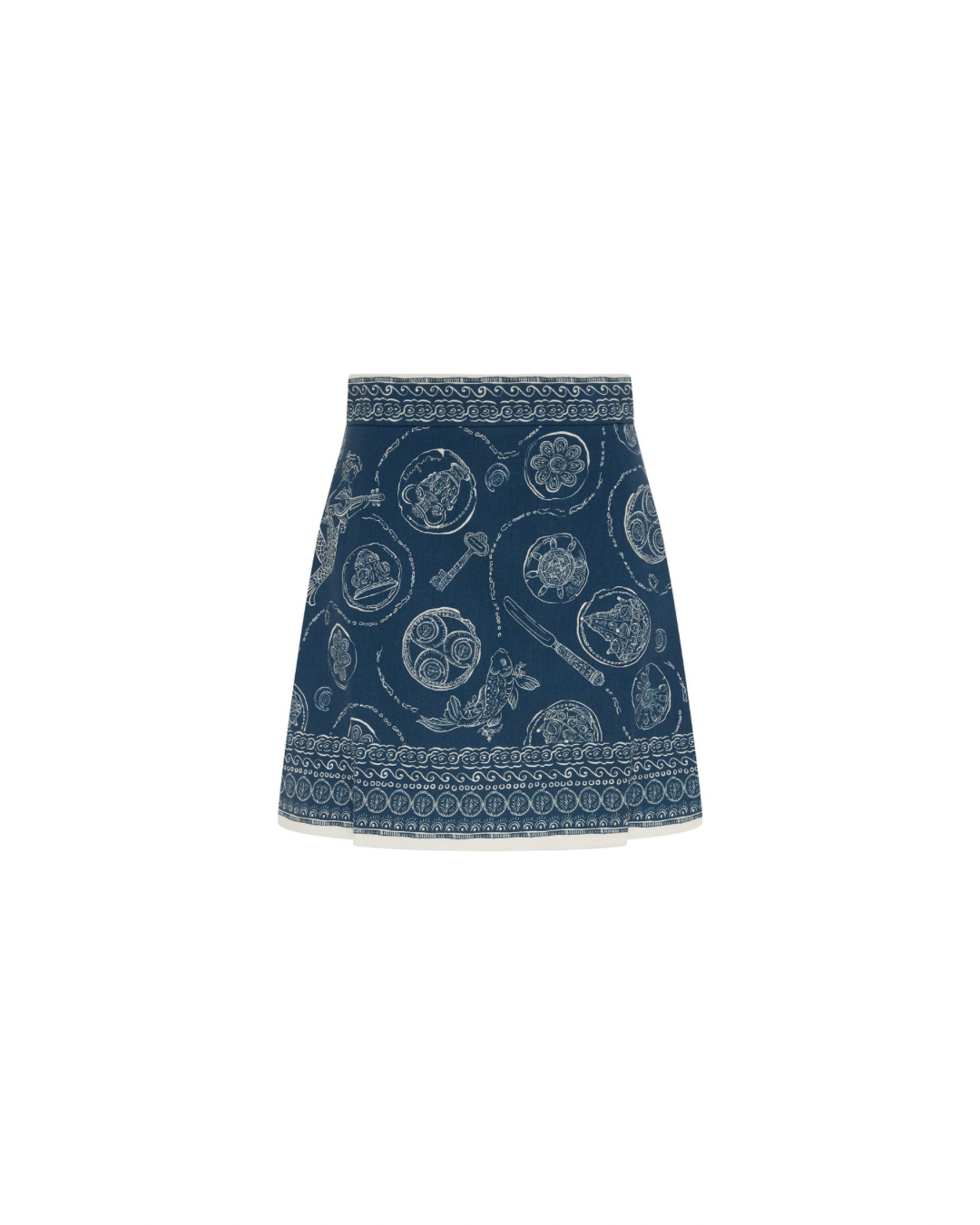 ALÉMAIS Lucky Mini Skirt - Blue