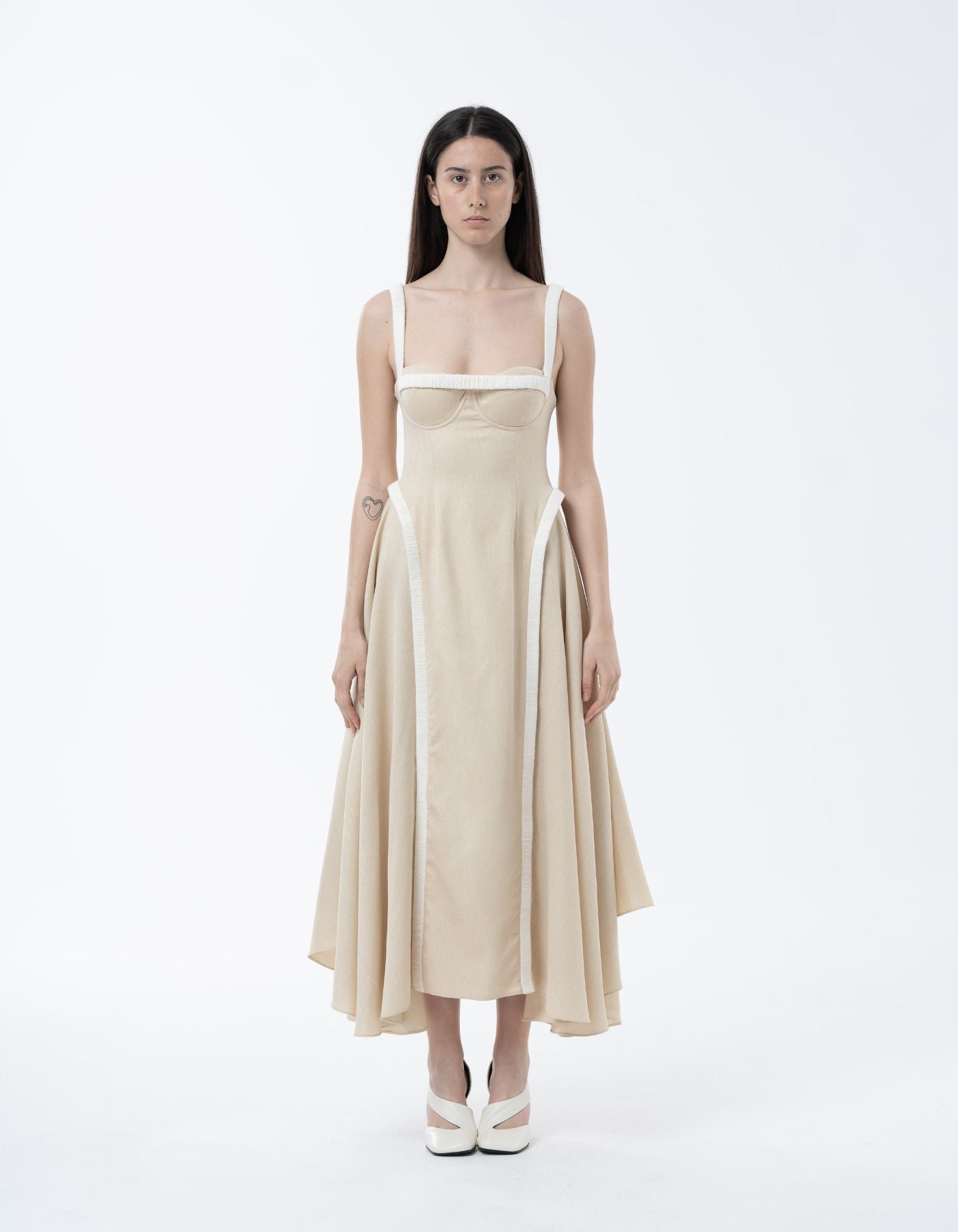 MAET Lyra Midi Dress - Cream