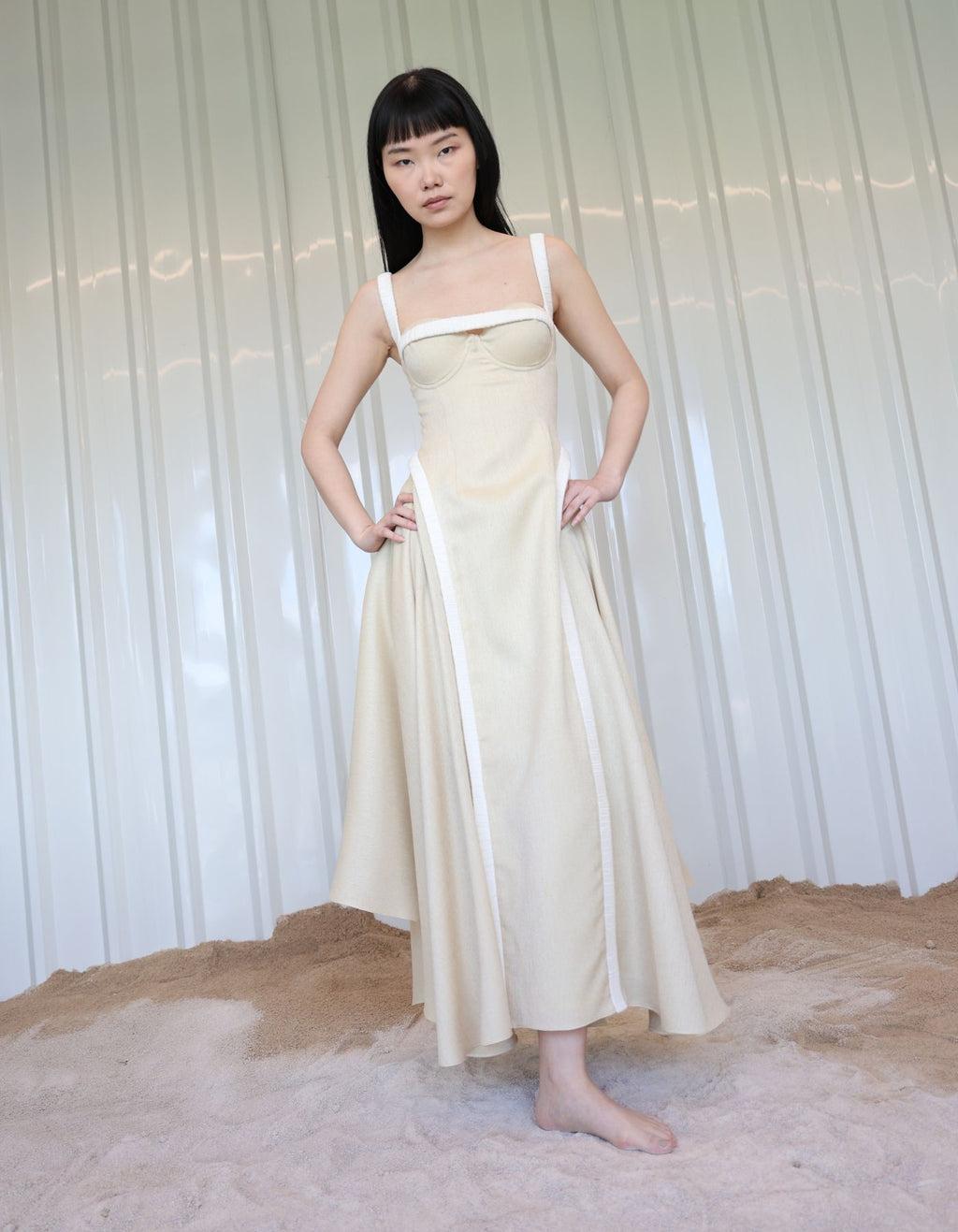 MAET Lyra Midi Dress - Cream