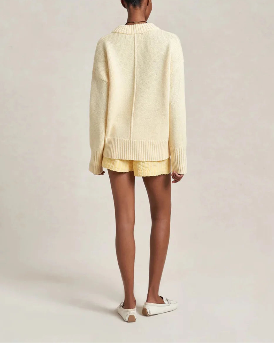 La Ligne Solid Marin Sweater - Butter
