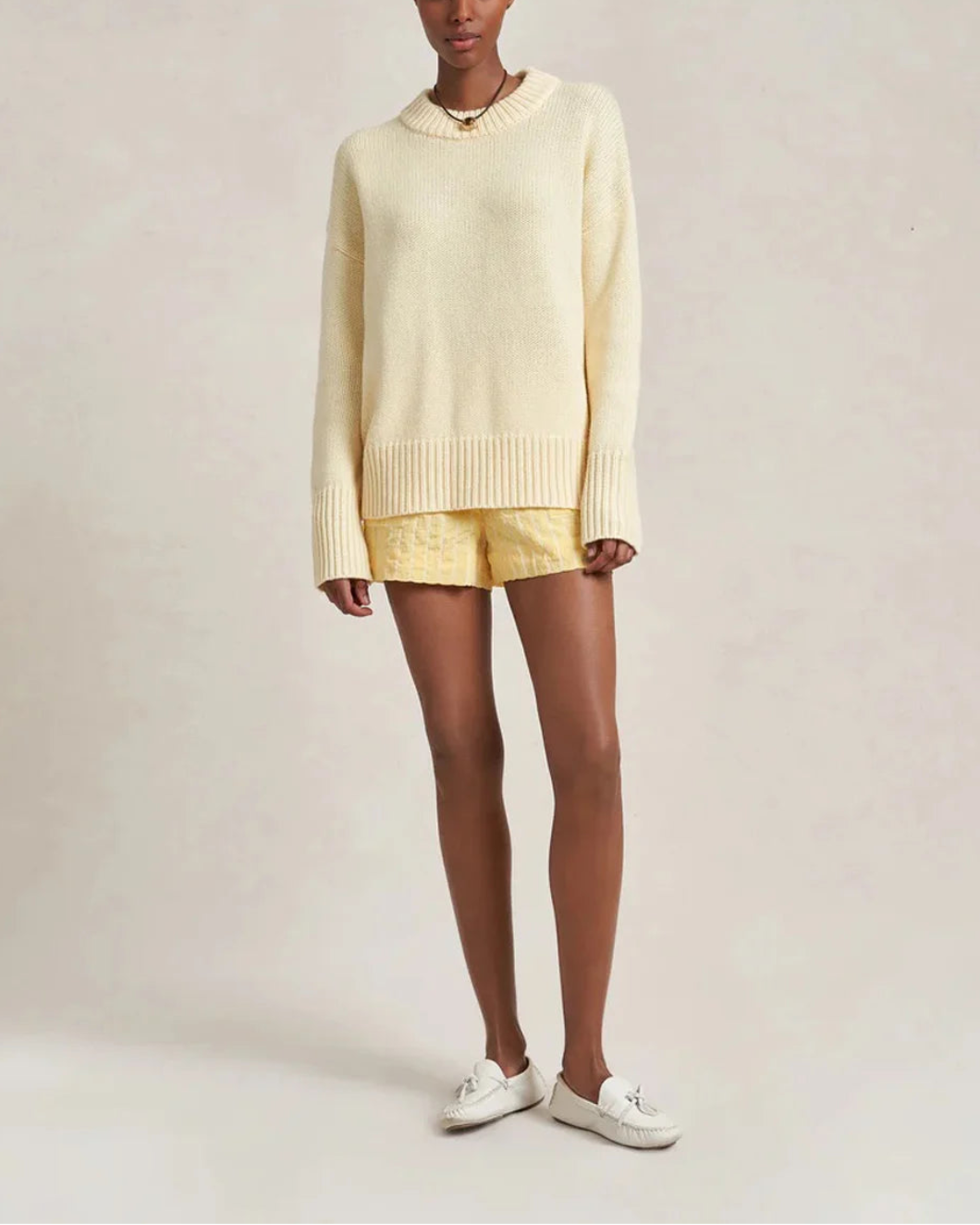 La Ligne Solid Marin Sweater - Butter