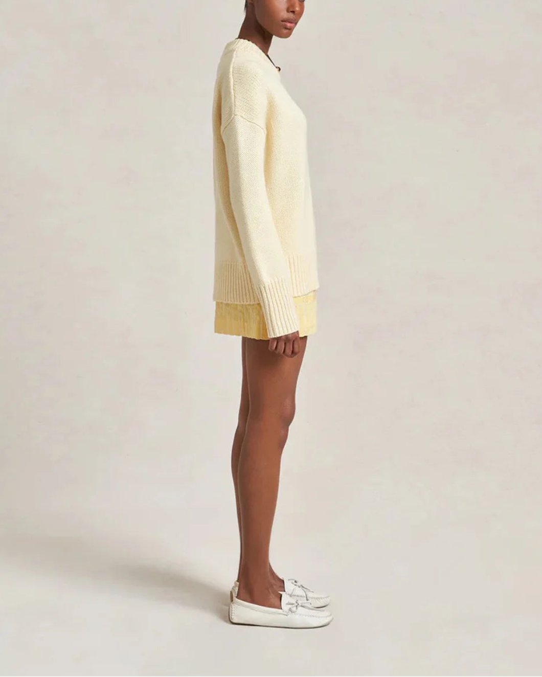 La Ligne Solid Marin Sweater - Butter