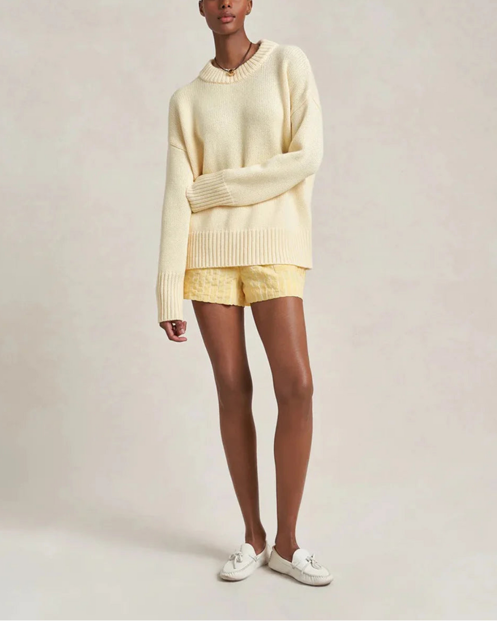 La Ligne Solid Marin Sweater - Butter