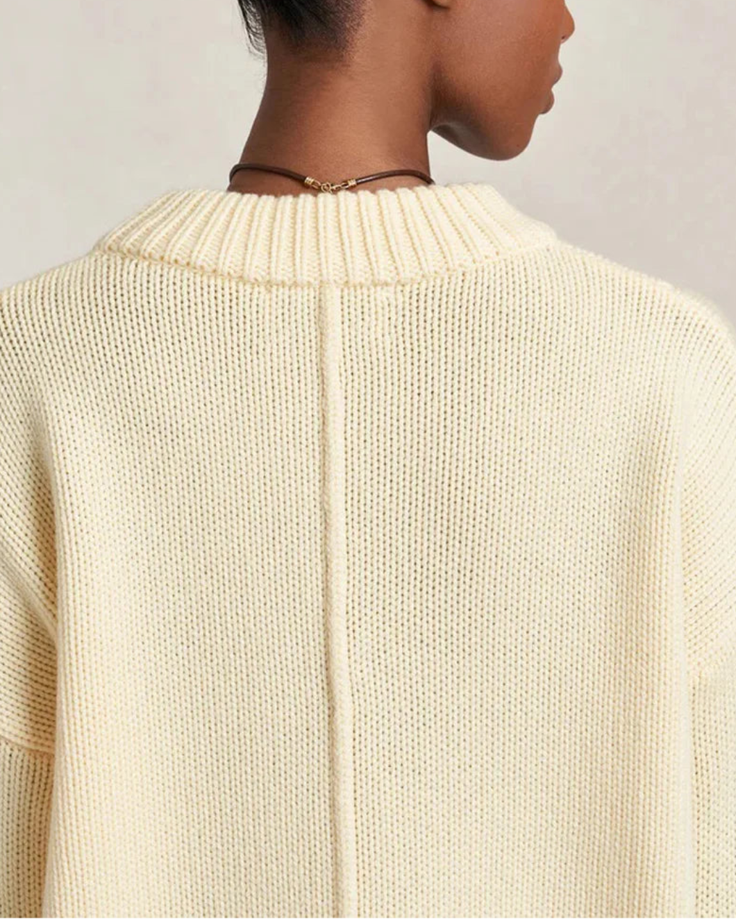 La Ligne Solid Marin Sweater - Butter