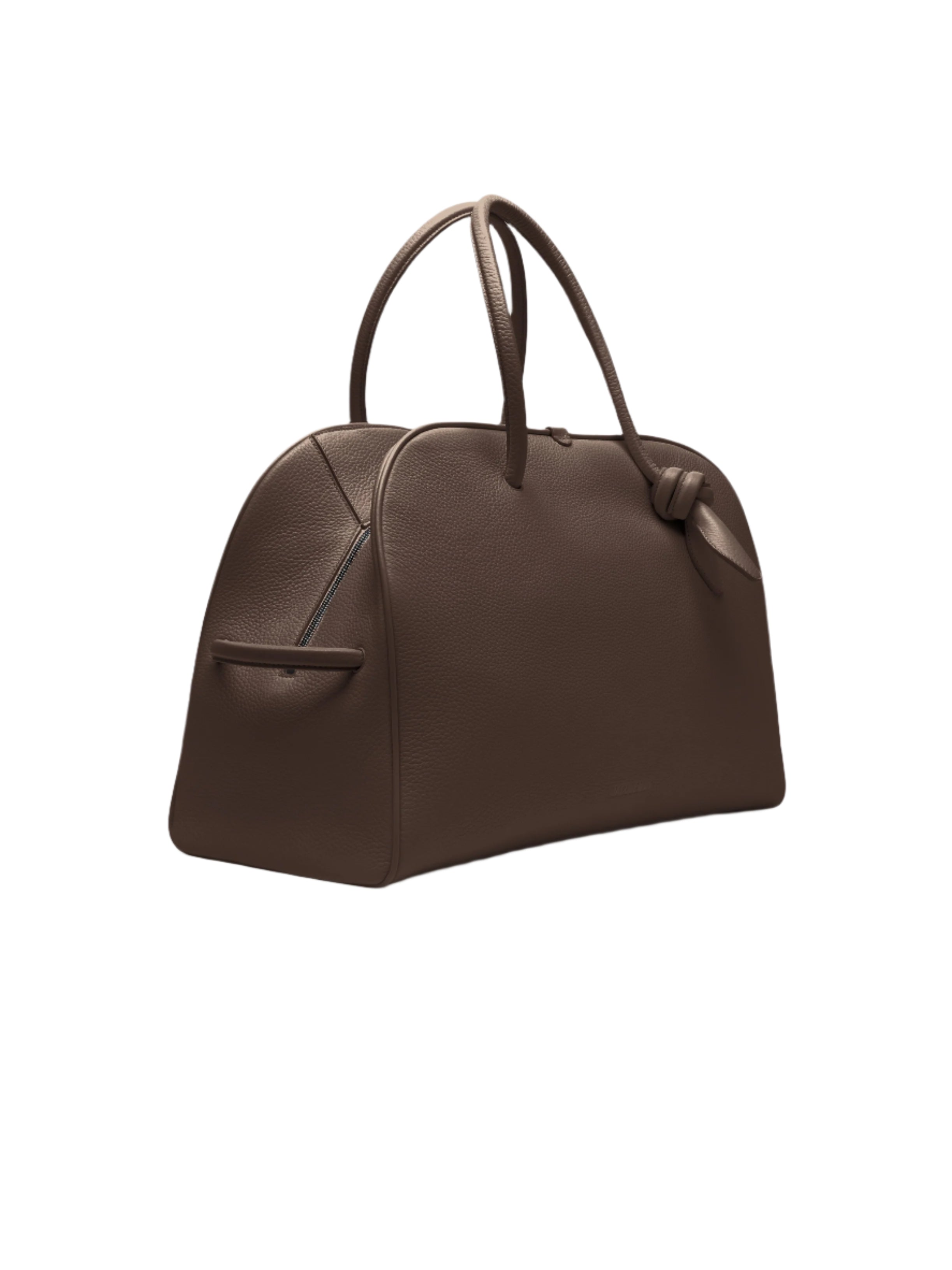 Jacquemus Large Soft Bowling Bag - Dark Brown