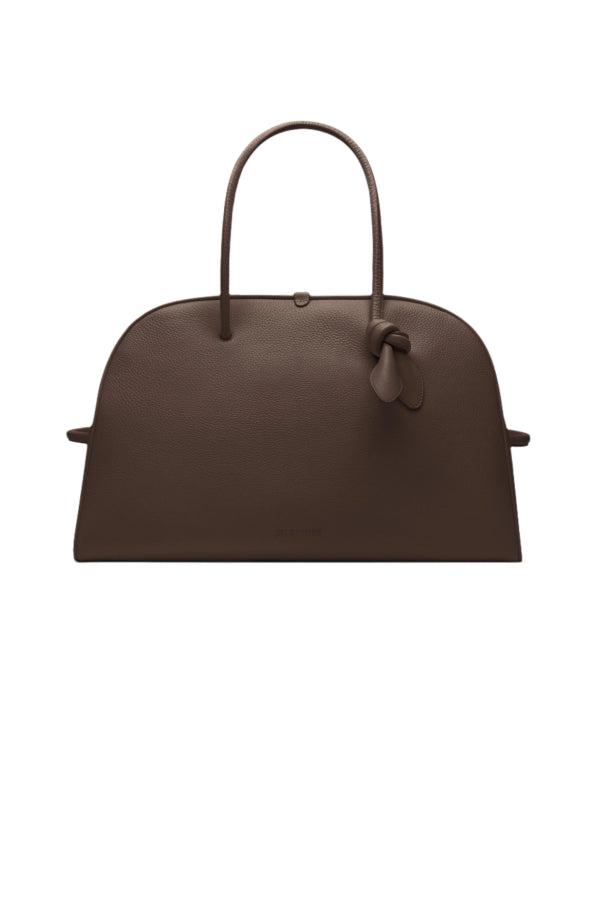 Jacquemus Large Soft Bowling Bag - Dark Brown