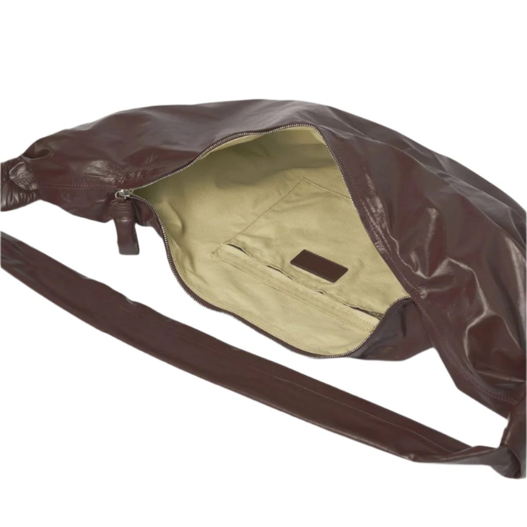Lemaire Large Soft Croissant Bag - Roasted Pecan