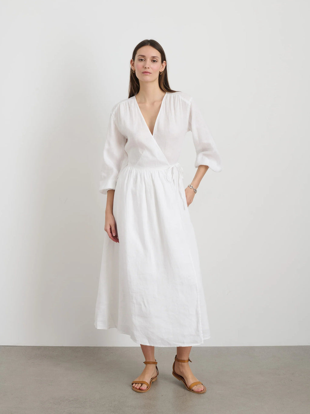 Alex Mill Lauren Wrap Dress - White