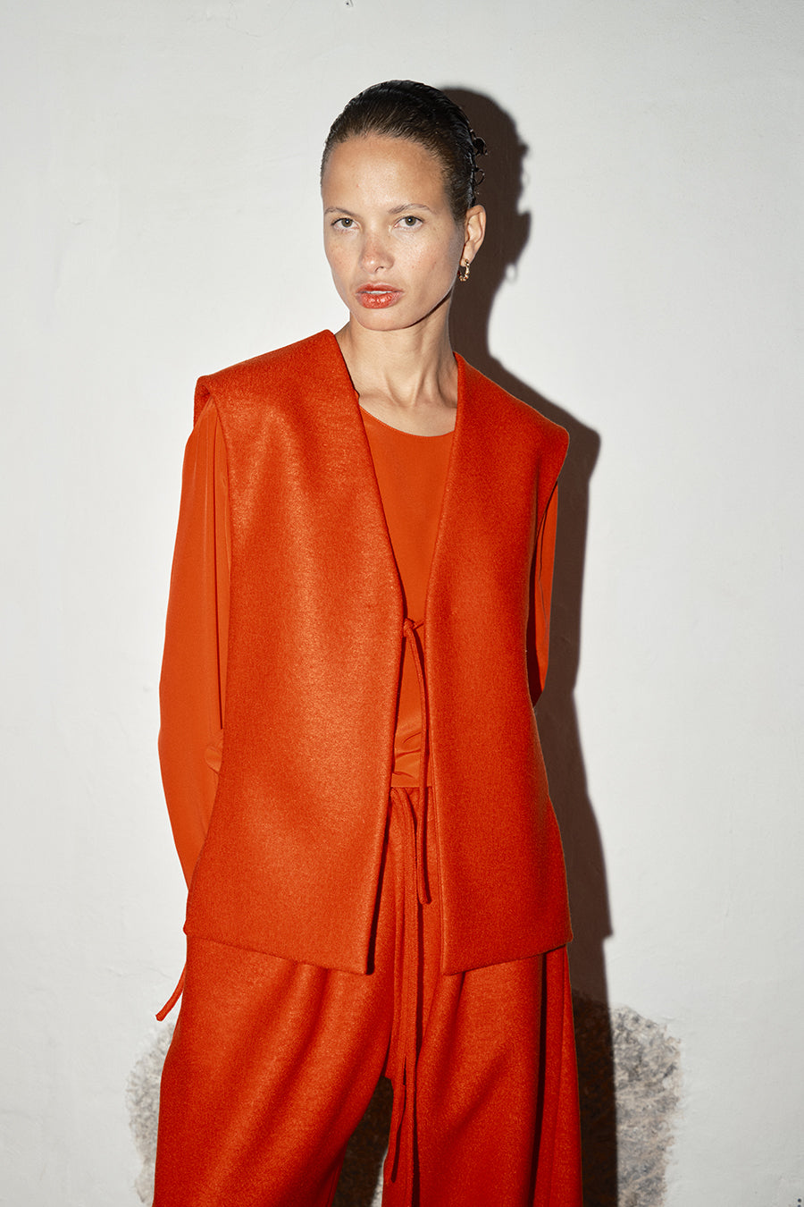 Datura Alpaca Wool Vest - Lava