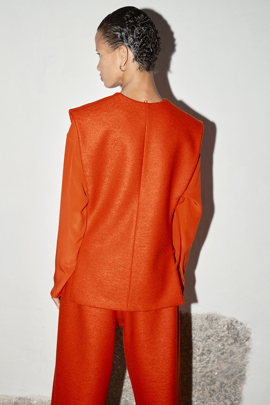 Datura Alpaca Wool Vest - Lava