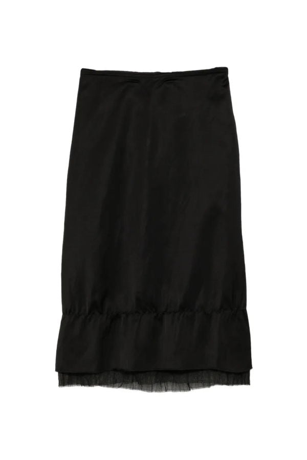 Totême Layered Satin Skirt