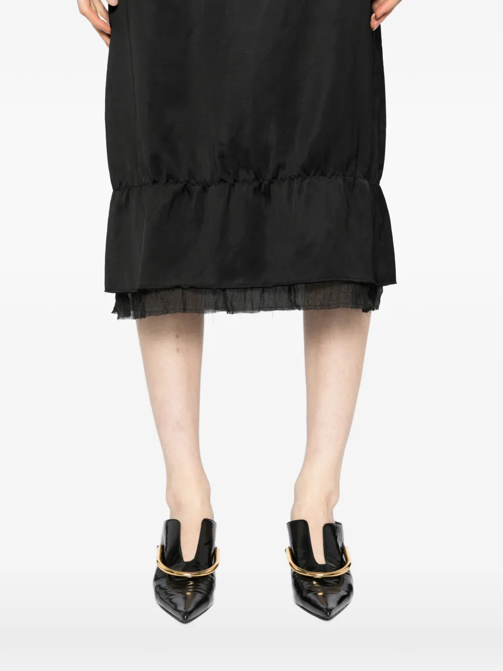 Totême Layered Satin Skirt