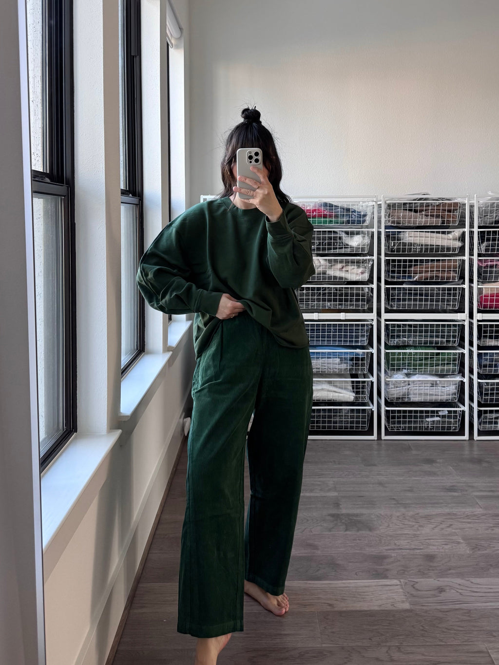 Le Bon Shoppe Corduroy Arc Pants - Foret