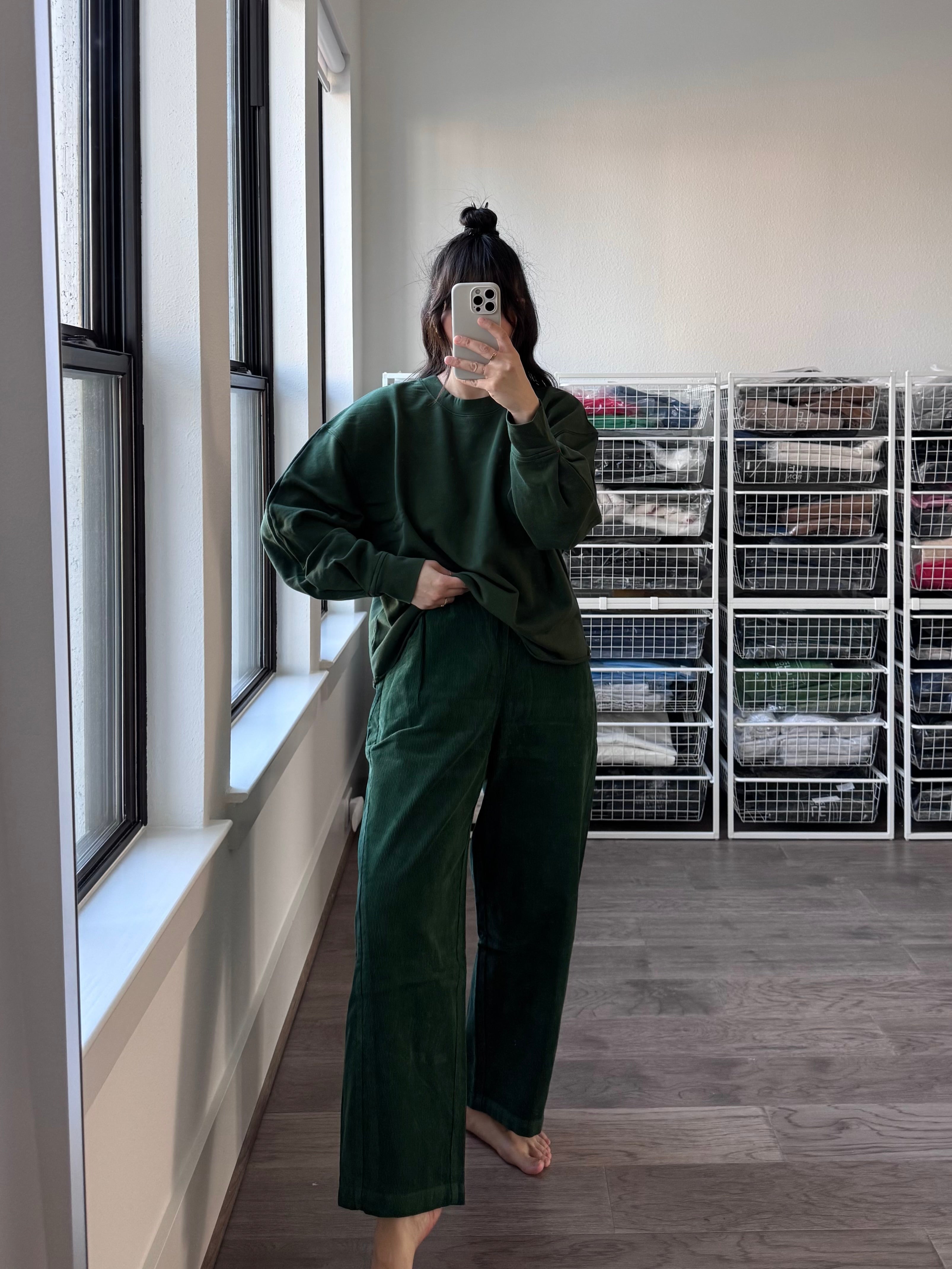 Le Bon Shoppe Corduroy Arc Pants - Foret