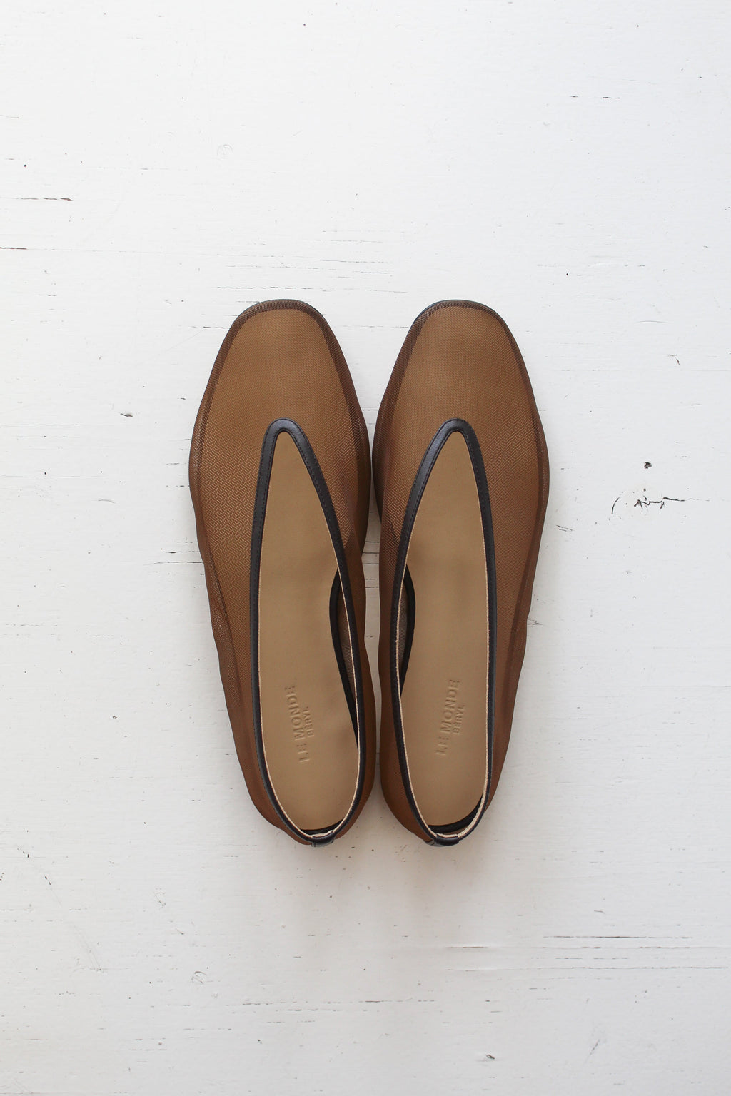 Le Monde Béryl Luna Slipper - Brown Mesh